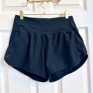 Black running shorts